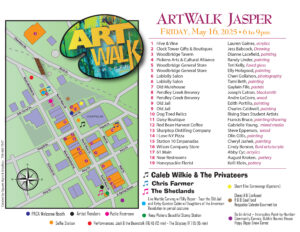 ArtWalk Jasper May 2025 Map