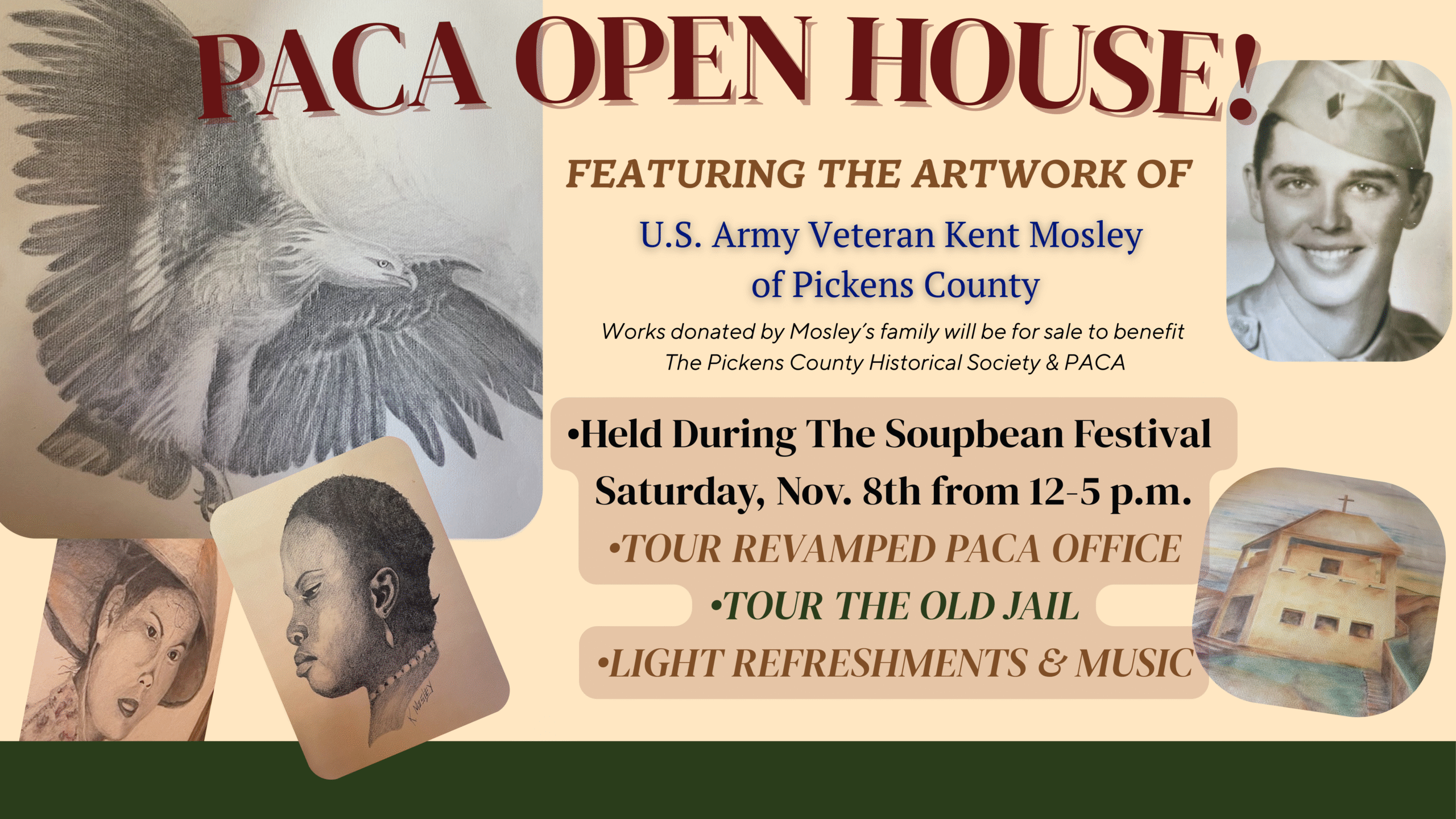 PACA OPEN HOUSE! art event invitation